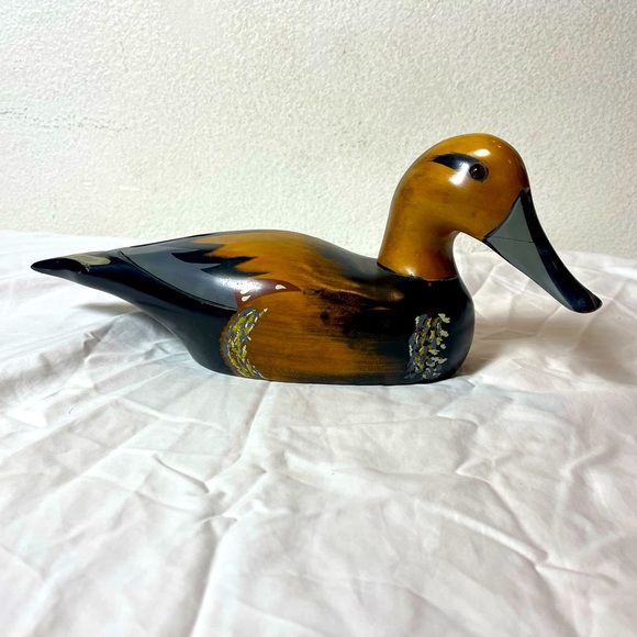 Vintage Hand Carved Wood Decoy Duck - Picture 4 of 5